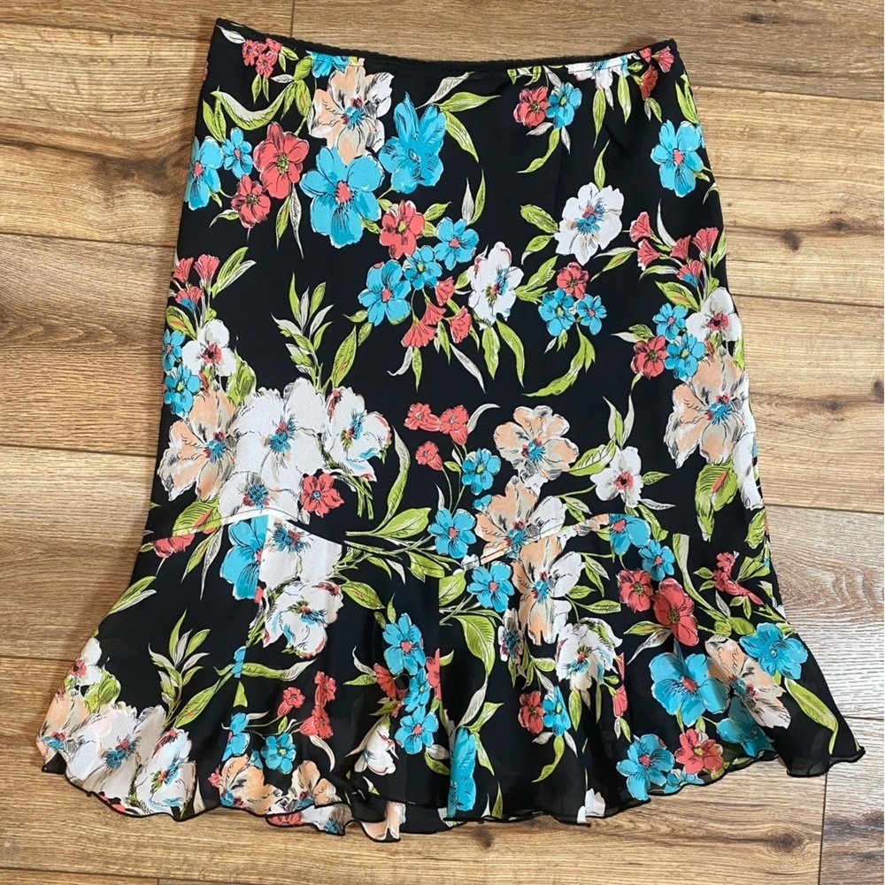 Harris Wallace vintage floral grandmacore croquette cottagecore skirt